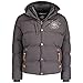 Produktbild Geographical Norway Verveine Men - Herren Steppjacke Herbst Winterjacke - Warm Gefütterter Mantel - Windjacke Langarm - Ideal Dekontraktes Geschenk Männer (Dunkelgrau XXL)