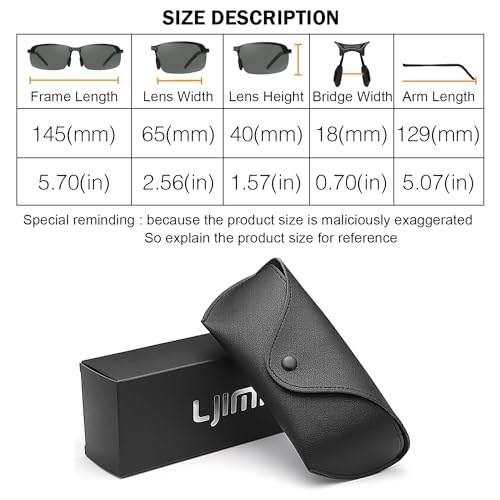 Image of YIMI Men's Semi-Rimless Sunglasses (Pack of 1)