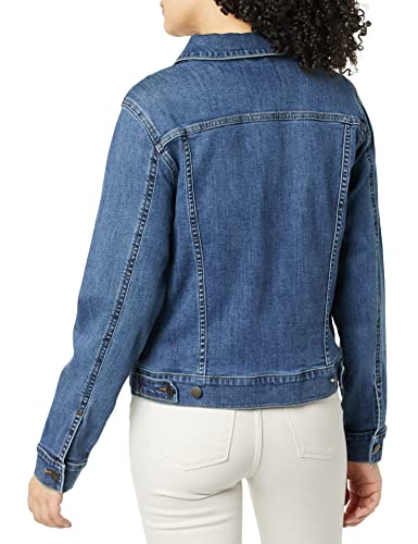 Amazon Essentials Women's Jean Jacket (Available In Plus Size), Medium Wash, Large #TOP1