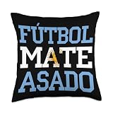 Argentina Futbol Mate Asado Culture Design Throw Pillow
