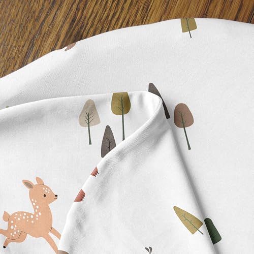 Image of Sweet Jojo Designs Baby Nursing Pillow Cover (Woodland Animals) for Girls & Boys, Infant /Newborn Nursery, Bottle Breastfeeding Slipcover, Breast Feeding Pillowcase-Pillow NOT Included (Forest Friends)