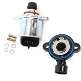 HiSport Throttle Position Sensor + Idle Air Control Valve Replace Sensor Compatible with Cadillac Chevrolet GMC, TPS 213-912 SS10382 213-4668,Iac Valve AC162 CV10017 2151064 89053319