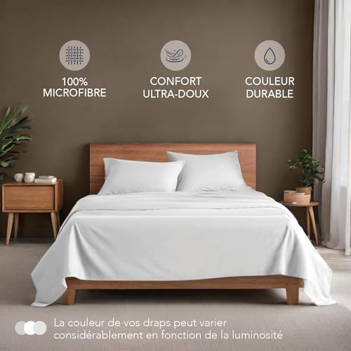 Parure de lit 160x200 microfibre pour des nuits fraîches et relaxantes