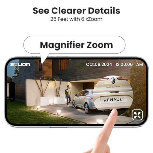 SOLIOM 5MP Security Cameras Wireless Outdoor 4-Cam Pack for Home Security
| No Subscription Required SOLIOM 5MP Securit