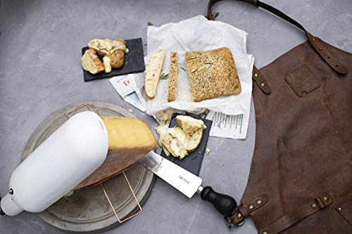 Quattro Concrete Raclette Quarter Wheel - Cheese Melter Stainless Steel Commercial Electric Machine For Nacho Cheese Wheel - Multi-Function Adjustable Angle Rapid Heating Cheese Wheel Melter Dish #TOP3