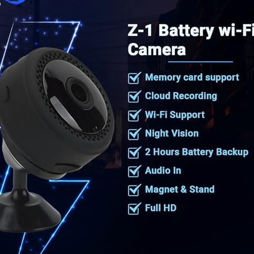 Image of securinnov 2MP Full HD Magnetic Mini Spy /Hidden Camera | 1080P Wireless Security Video Capture | Smart Motion Alerts & Loop Recording Monitoring | Supported by V380 Pro App (Mini Magnet)