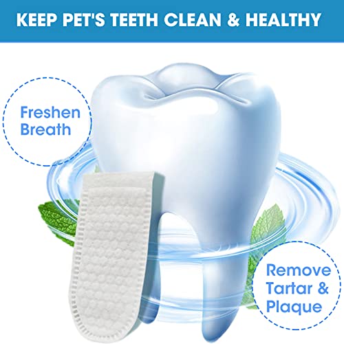 Dog Teeth Cleaning Finger Wipes - 50 CT Dental Care Wipes for Dogs, Cats, Puppies & Kittens - Natural Pet Presoaked Teeth Wipes - Pet Oral Gums Cleansing, Freshens Breath, Reduce Plaque & Tartar - Image 5