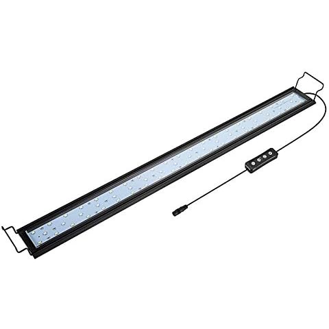 Hygger 9W-32W Aquarium Light, Dimmable LED Aquarium Light with Timer, Aluminum Alloy Shell Extendable Brackets, External Controller, Full Spectrum Fish Tank Lights for Fish and Plant Cover
