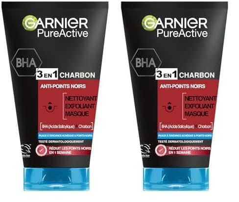Garnier Pure Active - Nettoyant 3 En 1 - Nettoyant,...
