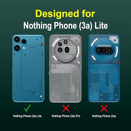 Image of Zapcase Back Case Cover for Nothing Phone 3a Lite | Compatible for Nothing Phone 3a Lite Back Cover | Liquid Silicon Magic Case for with Camera Protection | Dark Green