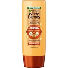 Garnier Whole Blends Honey Treasures Repairing Conditioner, for Dry, Damaged Hair, 3 Fl Oz Travel Size, 1 Count Packaging May Vary