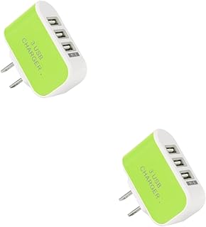 Gatuida Carregador USB 2Pcs Adaptador USB Adaptador De Tomada De Energia Carregadores Móveis Carregadores De Parede De Telefone Celular Carregador De Tomada USB Carregador De