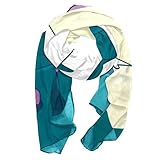 Bufanda para la cabeza, bufanda de gasa para el pelo, bufandas para mujer, lindos unicornios, Varios colores