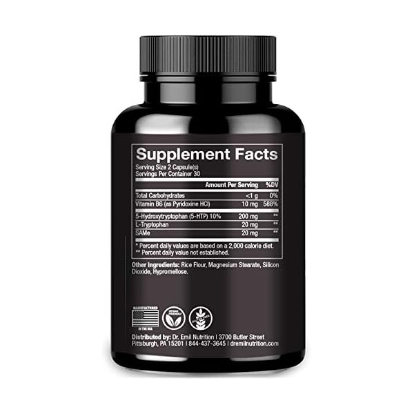 DR EMIL NUTRITION 200 MG 5HTP Plus Formula for Mood, Stress, and Sleep