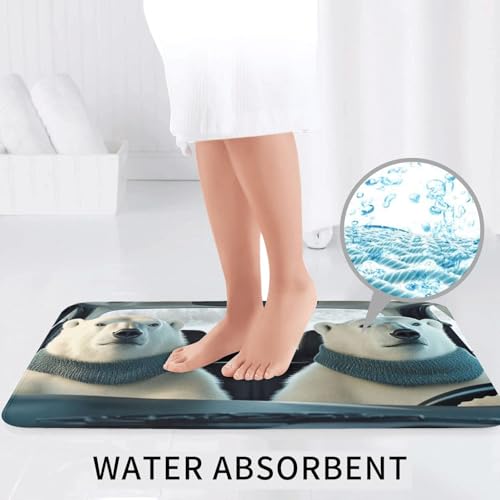 Alfombrilla de baño lavable a máquina con microfibra absorbente 7
