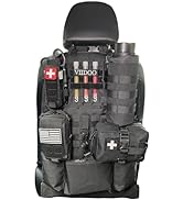 Molle Seat Back Organizer, Tactical Seat Covers, Tactical Car Seat Cover with Pouches Molle Vehic...
