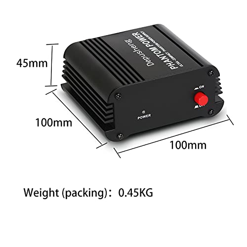 Depusheng Usb 1- Channel 48V Phantom Power Supply W/ Adapter Xlr Audio Cable For Condenser Micro Microphone Music Equipment #TOP6