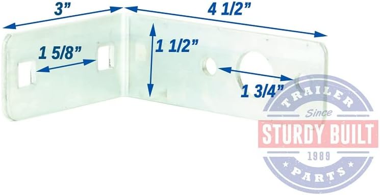Aluminum Trailer Tail Light Bracket L Shape Standard Mount