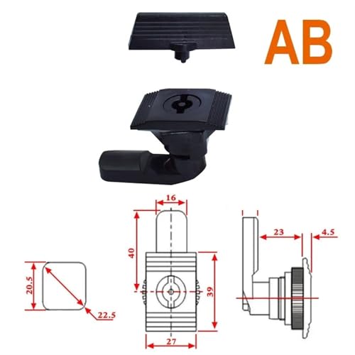 Serrure de porte de boîte de distribution Rarelock MA079, finition industrielle - 3
