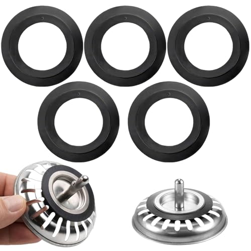 ELNX Lot de 5 Joints toriques en Caoutchouc pour Bouchon d'évier Franke Blanco pour Filtre à Panier 78 79 80 82 83 mm Accessoires de Remplacement pour évier de Cuisine et buanderie