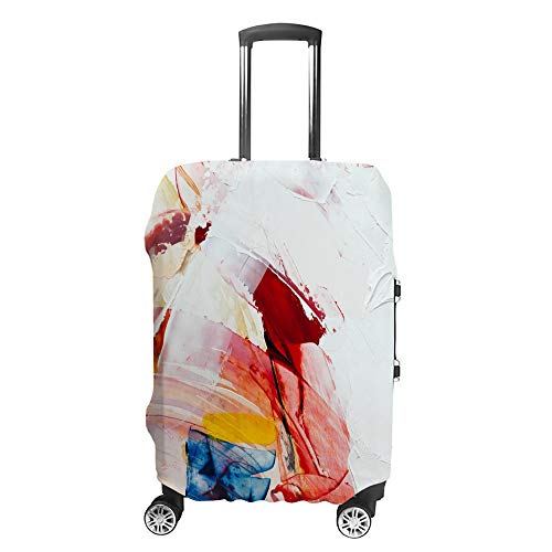 Housse de protection pour bagages lavable au motif peinture de fond abstrait taille L