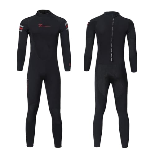 TOVCHEI Traje De Neopreno De 3 Mm, Traje De Buceo Cálido A Prueba De Frío, Hombres, Mujeres, Protector Solar De Secado Rápido, Esnórquel, Surf, Traje De Medusas,Negro,L