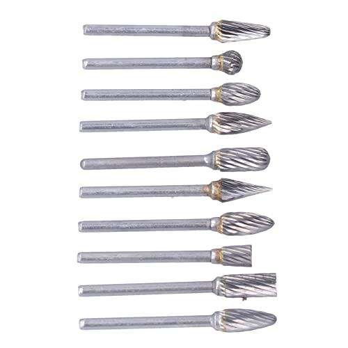 Kit de 10 Puntas de Fresado de Carburo de Tungsteno miniatura 5