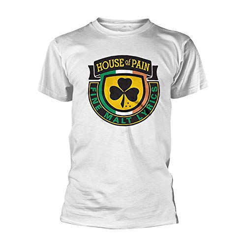 Photo de Tee Shack House of Pain Fine Malt Lyrics (White) Officiel T-Shirt Hommes Unisexe (Small)
