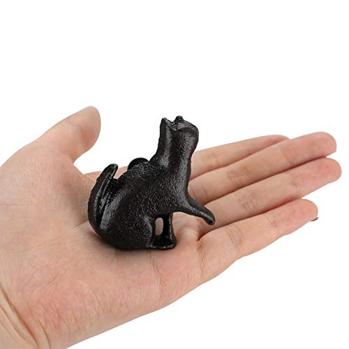 Juxyes Set Of 4 Vintage Cat Drawer Handle Pull Knobs, Antique Cast Iron Cat Shape Drawer Knobs Retro Decorative Cabinet Handle Knobs For Dresser Drawer Cupboard Cabinet #TOP2