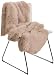 Brandsseller Lammfellimitat-Teppich 60x180 cm XXL – Flauschiger Hochflor Teppich aus Kunstfaser – Weiche, warme Deko-Auflage für Boden, Sofa, Sessel & Bett – Waschbar – Für Indoor & Outdoor – Grau