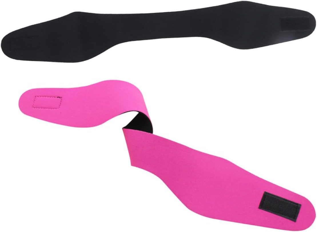 Generic 2pcs Neoprene Swimming Headband Adjustable Ear Protection for and Adults Suitable for Yoga and Diving Random Colors Size M