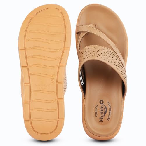 Image of Medifeet SoftStep X-Ring Toe Comfort Slides For Women's - CushionFlow Midsole Arch Support for All-Day Support