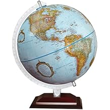 Gulf of America- Aragon 12" Diameter Globe, USA Cartography with Raised Mountain Relief and Sturdy Hard Wood Base. Get the current view of the world, recognized by the US State Department. This globe features raised relief that allows you to feel mountain ranges on the surface of the globe.
