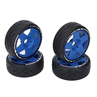 Drfeify Roues 1/8 GT RC, 4 Pièces RC sur Roues de Route avec Adaptateur 17 Mm Pneus de Remplacement RC pour 1/8 RC sur Voiture de Course sur Route Drfeify Roues 1/8 GT RC, 4 Pièces RC sur Roues de Route avec Adaptateur 17 Mm Pneus de Remplacement RC pour 1/8 RC sur Voiture de Course sur Route