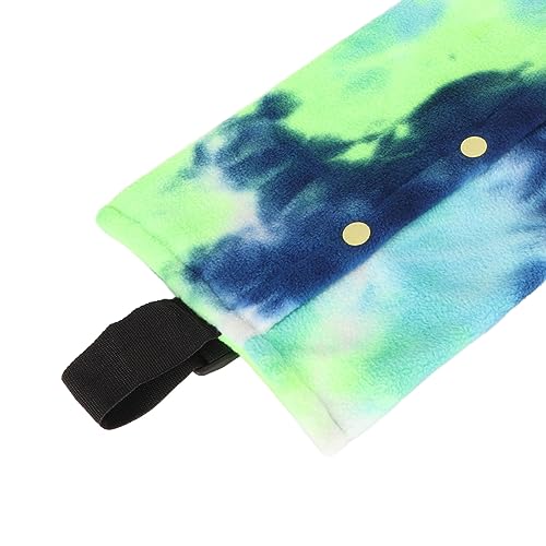 Bolsa de viagem de dragão barbudo de lã coral macia, alça ajustável e ampla abertura, aconchegante e