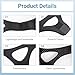 YeyHaiza CPAP Chin Strap,Chin Strap for Sleeping,Stop Snoring Solution with Adjustable Velcro,Anti Snoring Devices Breathable and Reusable, Chin Strap for CPAP Users,M,Black