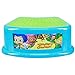 PinkFong Baby Shark Bathroom Step Stool for Kids Using The Toilet and Sink, Blue/Green, 14.25