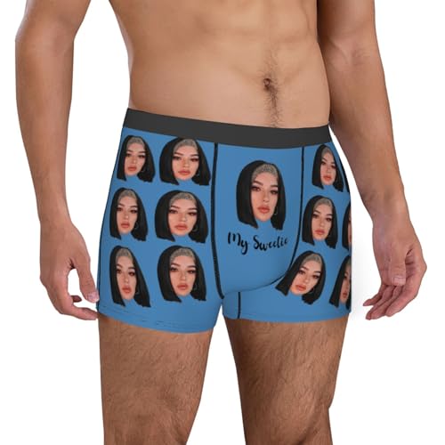 Custom Boxer Briefs for men with Face Photo, Customized Face Mens Boxer Briefs Personalized Underpants3