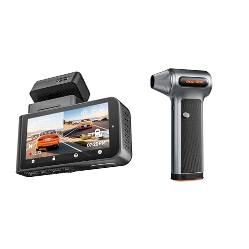 WOLFBOX MF200 Compressed Air Duster & X3 2.5K 1440P 60FPS Dash Camera