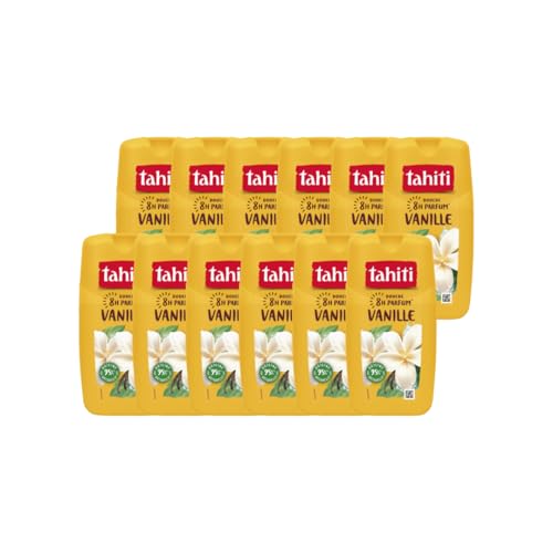 Tahiti - Gel douche - Parfum 8H - Vanille - Format Économique - 12x250ml