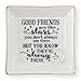 HOME SMILE Good Friends Bestie Gifts for Her Ring Trinket Dish-Good Friends are Like Stars - You Don't Always See Them But You Know They're Always There