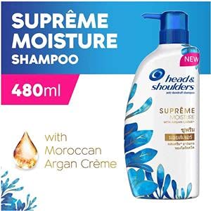 Head & shoulders shampoo anti dandruff Supreme moisture Shampoo with argan creme 480ml.