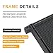witbee 10 Pack Plastic Beekeeping Frame with Beeswax Coating Foundation Sheets, All-in-One Frame and Foundation, Deep Beehive Frame for Beekeeping 9-1/8-Inch, Black