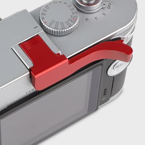 Haoge THB-M24R Sabot en métal avec Repose-Pouce pour Appareil Photo Leica M Typ240 M240, M-P Typ 240 M240P, M Typ262 M262, M-D Typ 262 Rouge Meilleur équilibre et Prise en Main Plus Pratique – vue 4