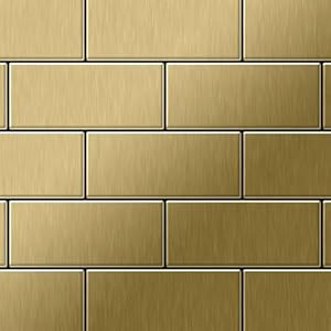 ALLOY Subway-Ti-GB Mosaikfliese Metall Titan gold
