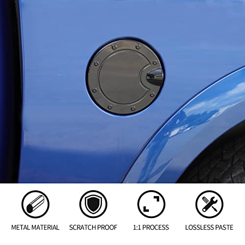 Rt-Tcz For Ram Gas Tank Door Cover Trim, Black Exterior Accessories For Dodge Ram 2010-2017 #TOP3