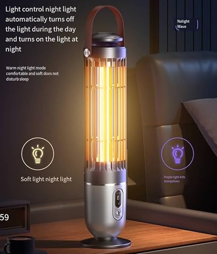 Image of Mosquito Killer Lamp Electric Mosquito Killer Lamp Mosquito Zapper, Fly Insect Killer Machine, Sensor Automatic ON - Off, Insect Bug Zapper,Fly Catcher and Trap Killer LED Lamp for Easy use Home MY01