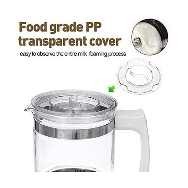 Espumador de Leche Batidora de Leche Vaporizador de leche de temperatura variable, vaporizador de chocolate con leche de acero inoxidable, automÃ¡tico, caliente / frÃ­o con jarra de leche desmontable - Imagen 5