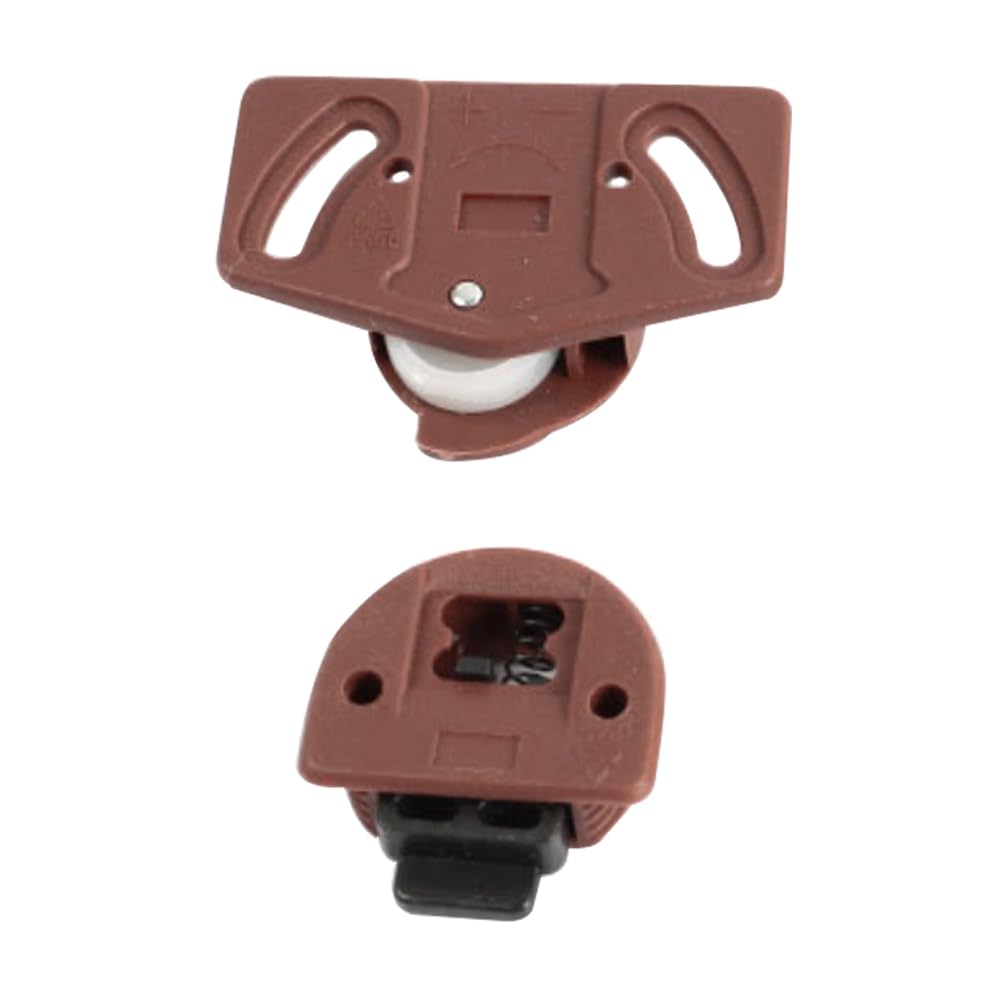 Wardrobe Bevel Sliding Door Roller, ABS Gear Track Panel Roller Wheel Furniture Internal Gear Kit for Cabinet Drawer - Image 3