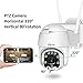 Jennov WiFi Camera Outdoor 1080P-PTZ IP Camera with Night Vision and Motion Detection–Wireless Security Camera with Two Way Audio IP66 Waterproof Pre-Installed 64G Mirco SD Card